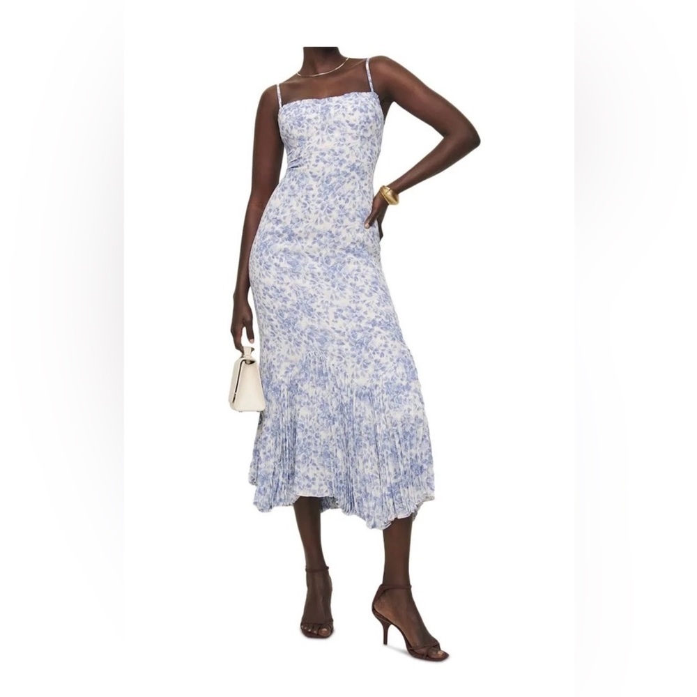 Reformation Aiko Floral Midi Dress — Chloe